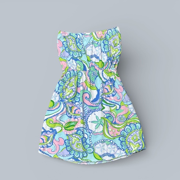 Lilly Pulitzer Strapless Windsor Dress in Multi Conch Republic - Picture 3 of 4